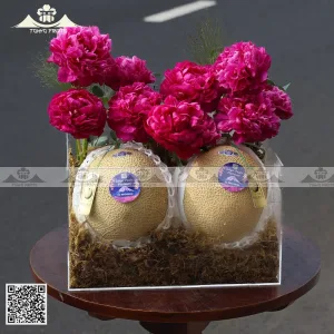 Giỏ Trái Cây Hoa Hồng Đỏ
